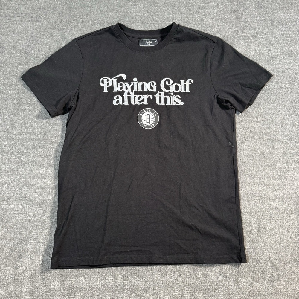 NBA Brooklyn Nets Eastside Golf T-Shirt Men's Medium Playing Golf After This